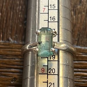 GREEN Kyanite 925 Sterling Silver Ring, Size 8.25